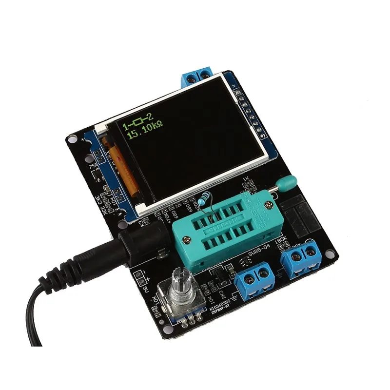 Испытательный тестер транзисторов SCM ATMEAG328P TFT Display M328 измеритель емкости диодов LCR