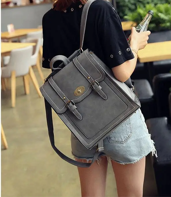 Европейский и американский стиль колледжа ретро рюкзак Корейская версия Mori girl Школьный Рюкзак Простой Досуг Рюкзак кампус pu