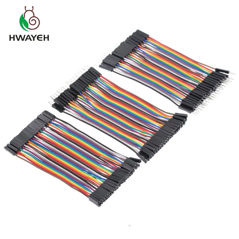 3 kinds of each one 40PIN Dupont Line 10 см 20 см 30 см мужской+ Женский Мужской и Женский Соединительный провод Dupont кабель для arduino DIY KIT - Цвет: 3 kinds of each one
