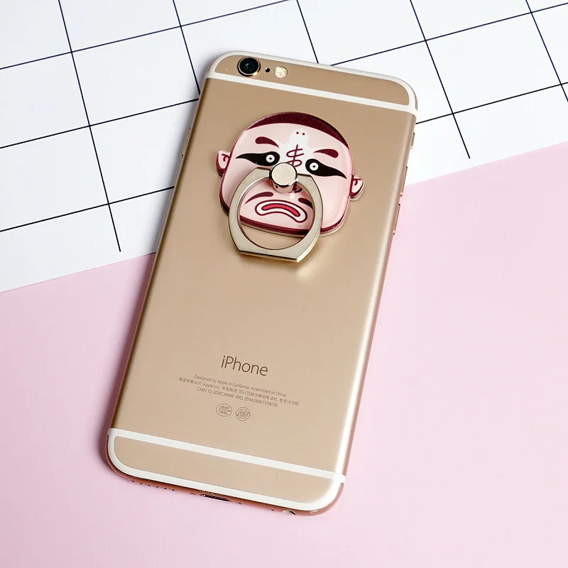 Пекинская опера маска смартфон палец ручка кольцо для Xiaomi Iphone подставка сотового