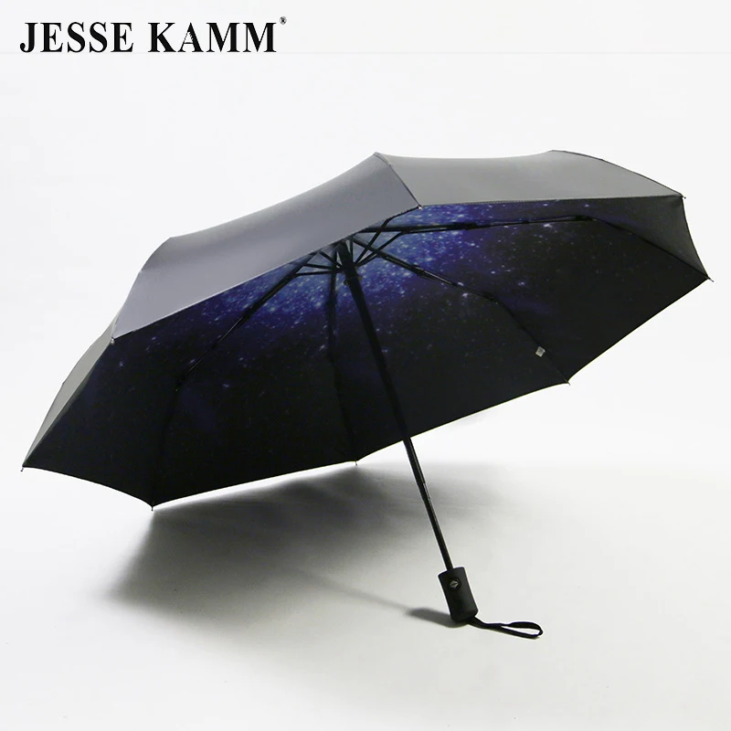 Полный автоматический складной зонт JESSE KAMM звездное небо научная фантастика с