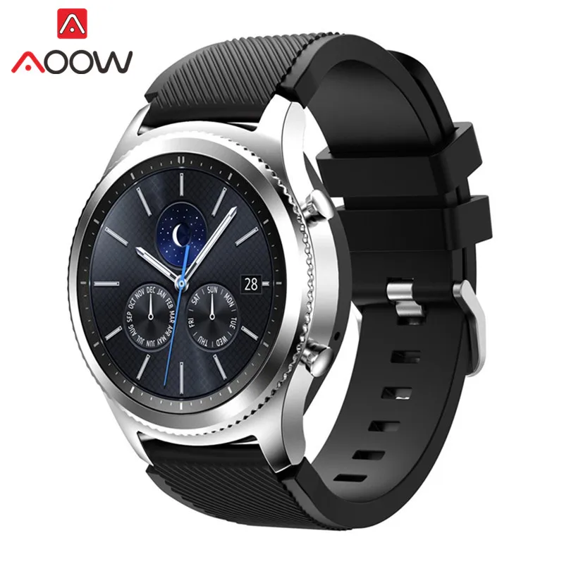 22 мм силиконовый ремешок для часов для samsung Galaxy Watch 46 мм huawei Watch GT Активный браслет ремешок для gear S3 Frontier Classic