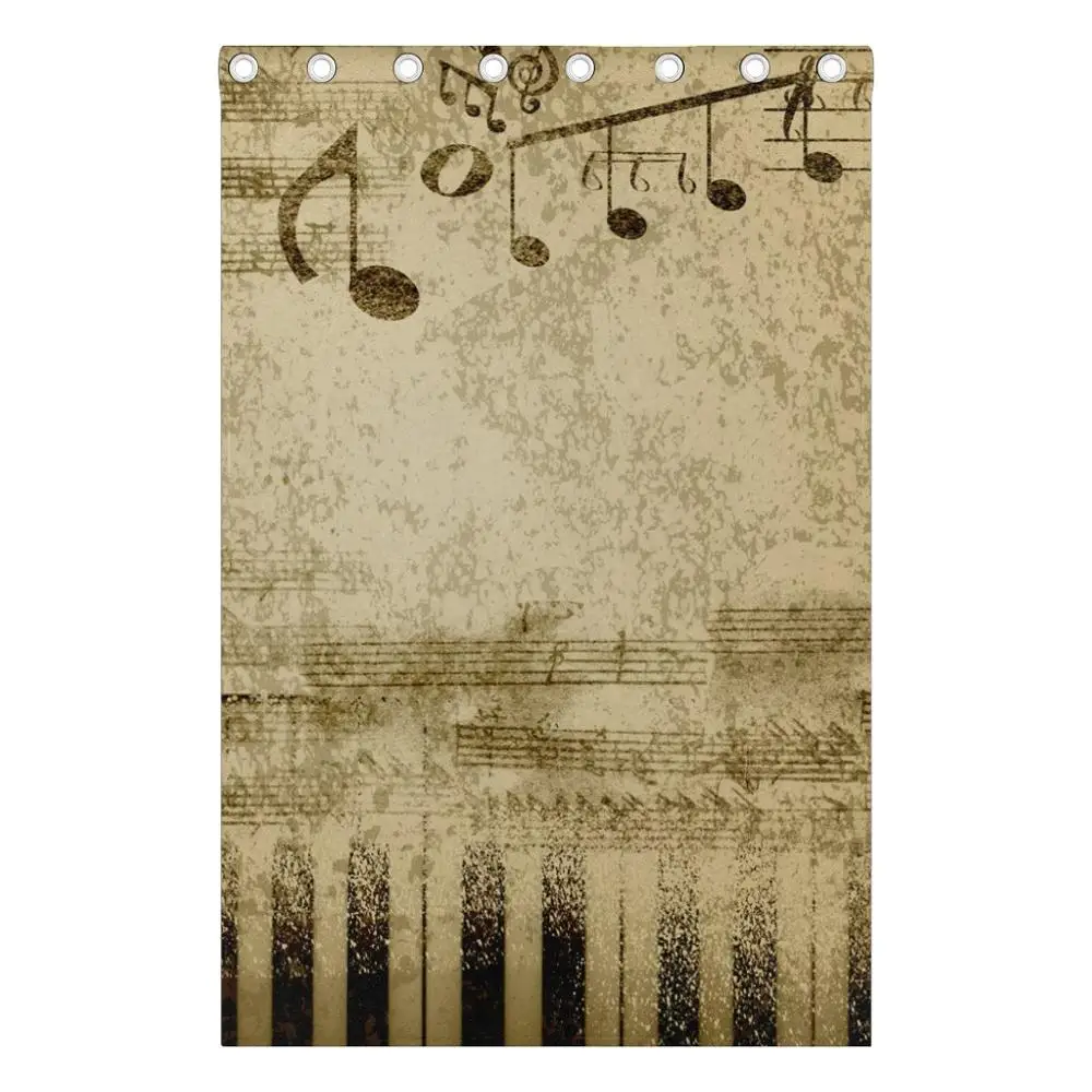 Затемняющие шторы винтажные музыкальные занавески затемняющие панели люверсы