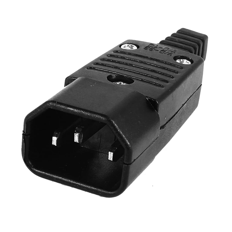 Black Черный IEC-320 C14 штекер AC мощность на входе разъем 250 В 10A#8 - Цвет: Black
