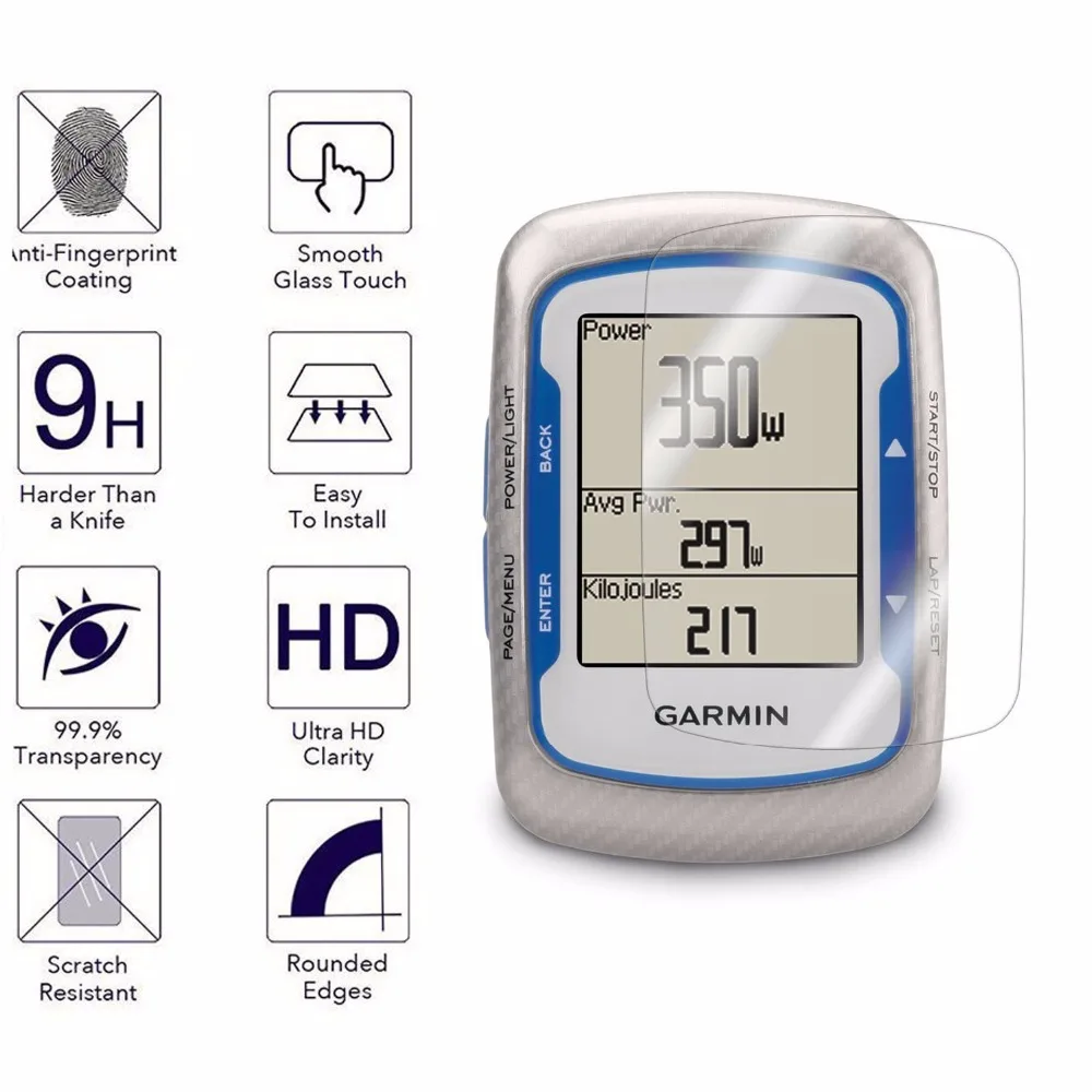 Защита экрана для Garmin Edge 500/200 9H защитная пленка из закаленного стекла Аксессуары