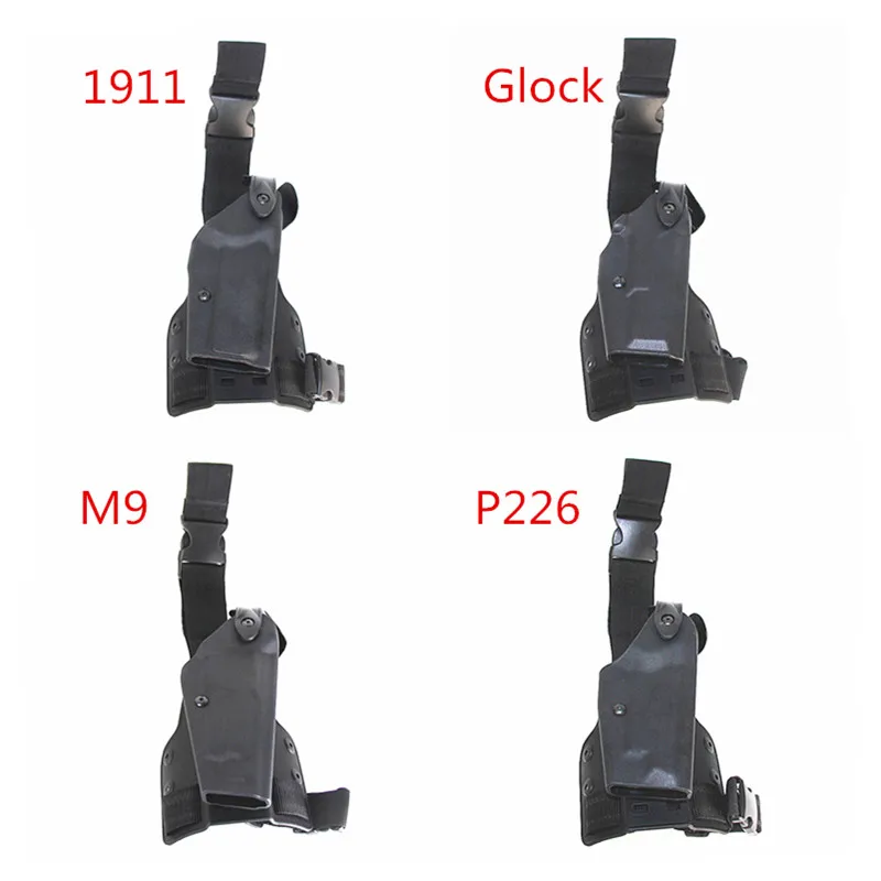 Тактический Регулируемый кобура для ног в стиле милитари 17 1911Beretta M92 M9 P226 USP
