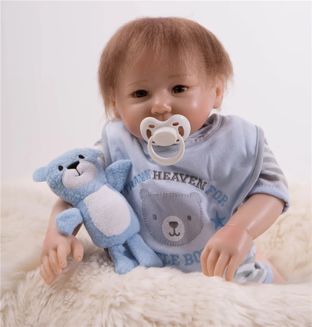 45 5 см милая кукла новорожденные младенцы Мягкие силиконовые куклы reborn baby vivid can sit