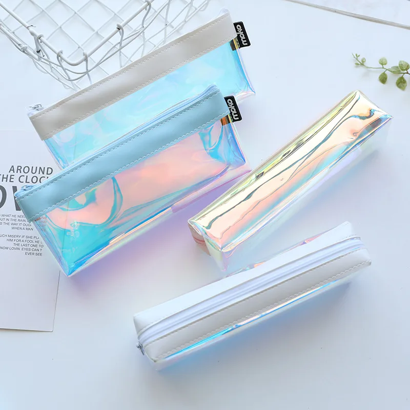 Climemo Moterm лазерная ткань симпатичный карандаш мешок конфеты цвет Корейская