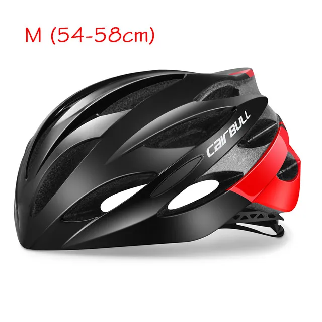 BLACK RED M(54-58CM) CAIRBULL 220 г ультра-легкий дорожный гоночный велосипедный шлем унисекс MTB защитный велосипедный шлем в форме Cascos Ciclismo 54-62 см крышка - Цвет: BLACK RED M(54-58CM)