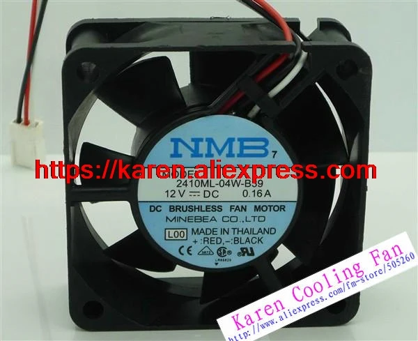 Новый оригинальный вентилятор охлаждения NMB 6025 12v 0.16a 2410ML 04W B39|cooling fan|cooling fan 12vnmb