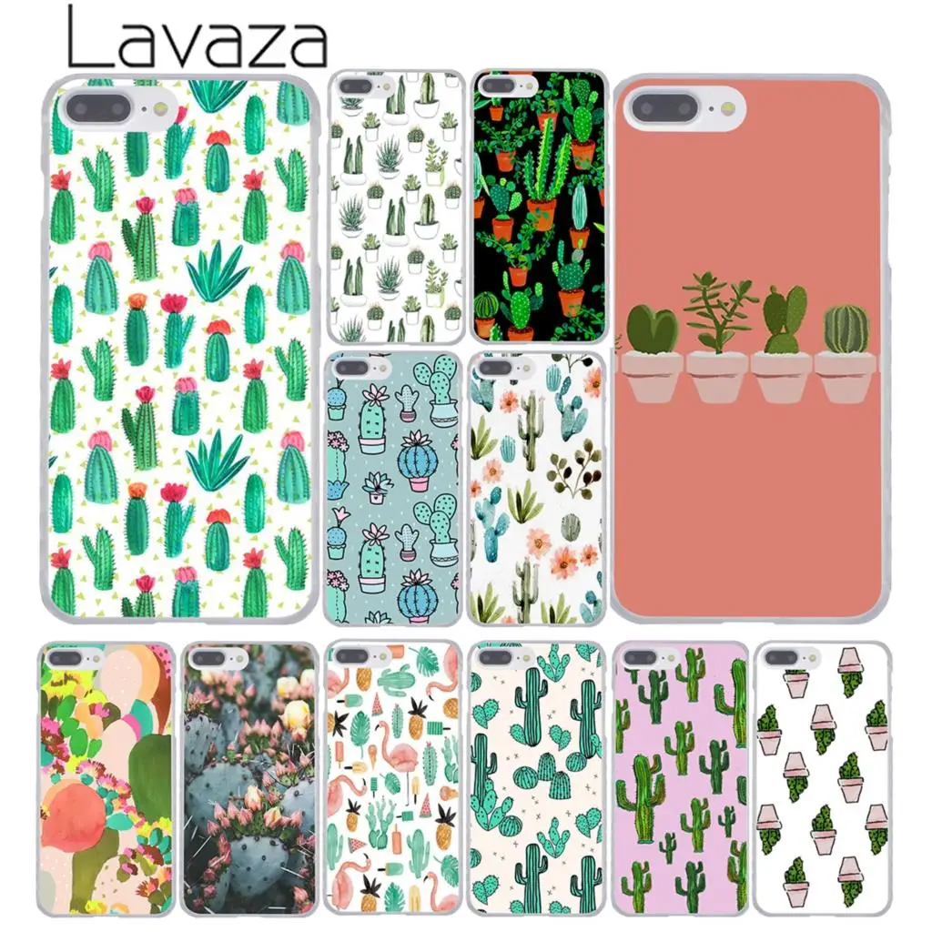 Твердый чехол для телефона Lavaza WaterColor с кактусами и суккулентами iPhone XR XS X 11 Pro Max 10 7
