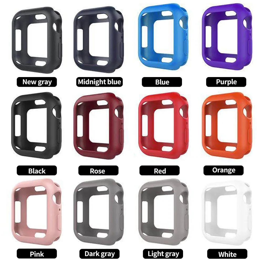 Мягкий гибкий чехол из ТПУ для Apple Watch Series 5/4 высококачественный iwatch 40 мм/44 мм