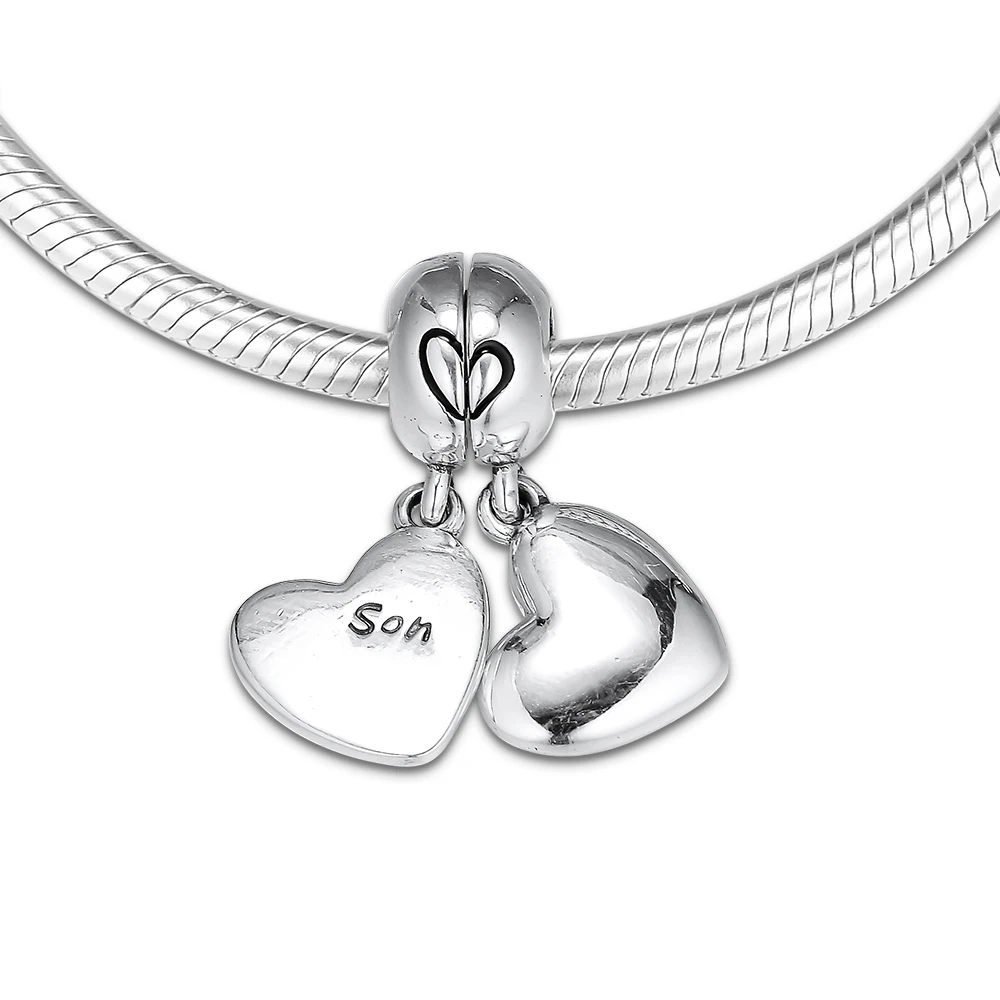 Браслеты CKK Fit в европейском стиле подвески виде матери и сына из серебра 925 пробы