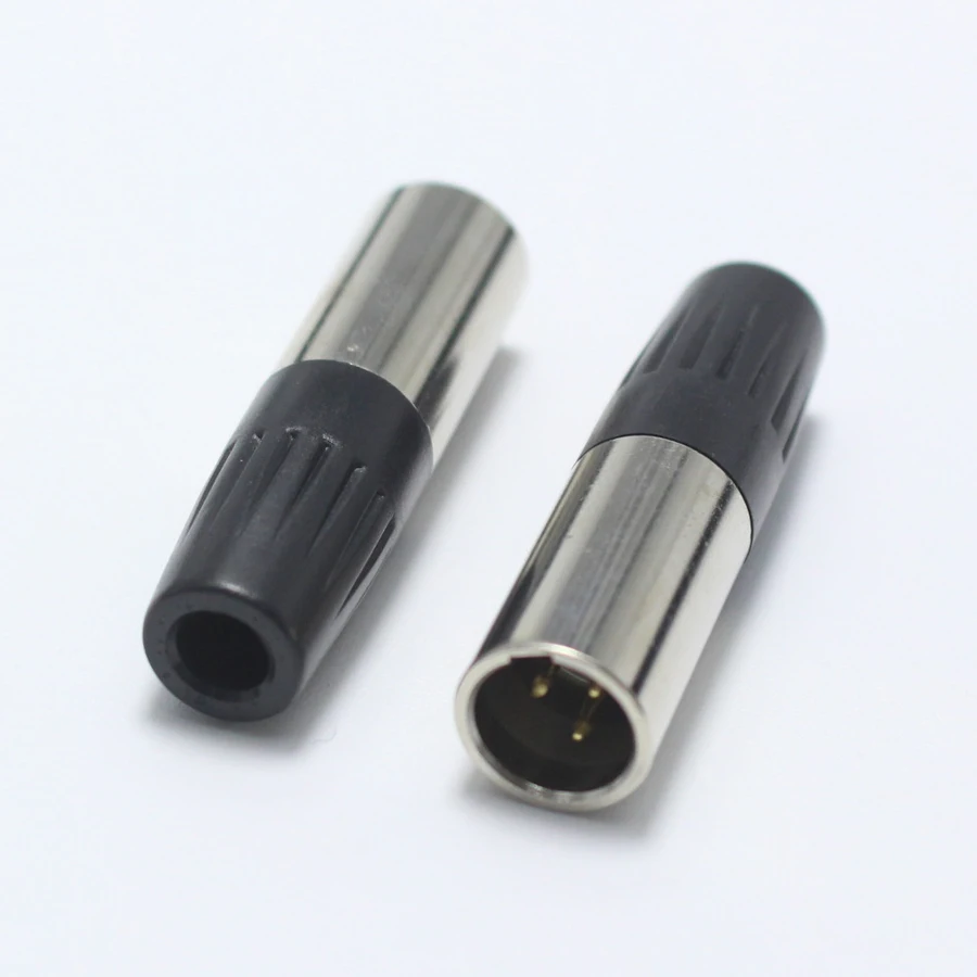 1 компл. Mini XLR 3 Pin штекер + гнездо P Аудио Микрофон монтаж шасси самоблокирующийся