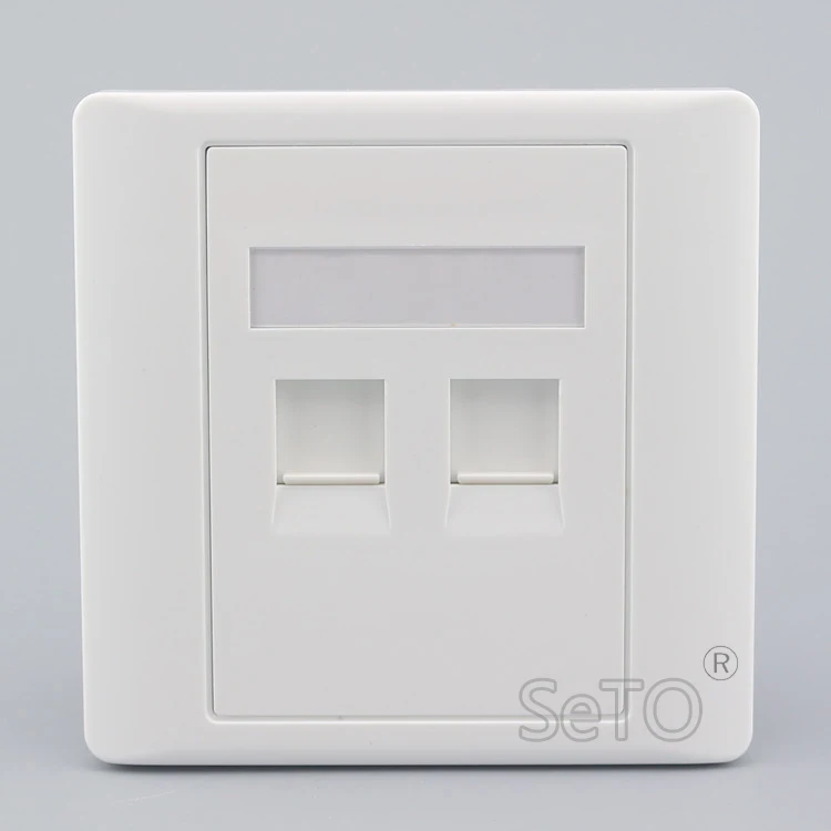 SeTo 86 Тип RJ45 Cat5e сетевая Lan + настенная панель для телевизора с замкнутым контуром