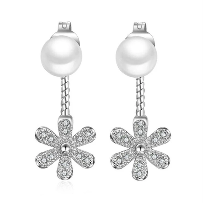 Женские серьги гвоздики в стиле ретро из стерлингового серебра 925 пробы высокого