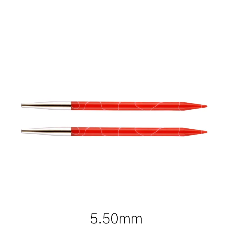 5.50 mm 1 шт. Knitpro Knitter's Pride Marblz Сменные круглые иглы - Цвет: 5.50 mm