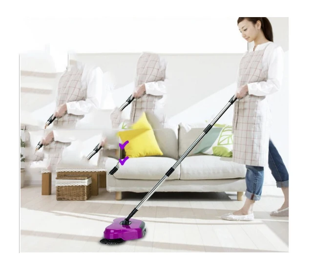 Удобный пылесос для уборки Бытовая мягкая половая щетка ленивого человека метла
