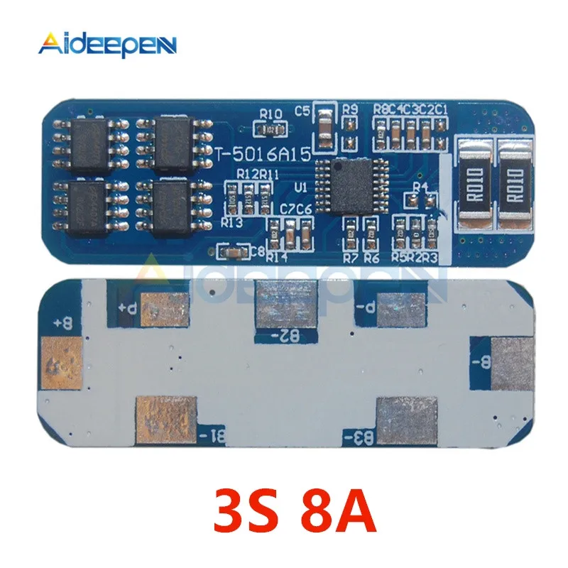 1S 2S 3S 4S 2.5A 5A 6A 8A 10A литий-ионный аккумулятор 18650 защита зарядного устройства 3,7 в 7,2 в PCB BMS для Lipo батареи
