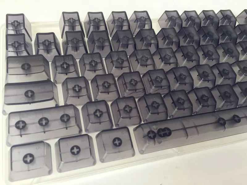 Keycap blacktransmicidus 104 ключа прозрачный АБС пустые колпачки для OEM Cherry MX переключатели