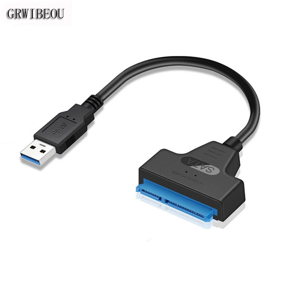 Для 2," ноутбук HDD SSD SATA III Кабель USB 3,0 на SATA 22 Pin 2,5 дюймов драйвер жесткого диска SSD Кабельный адаптер-переходник