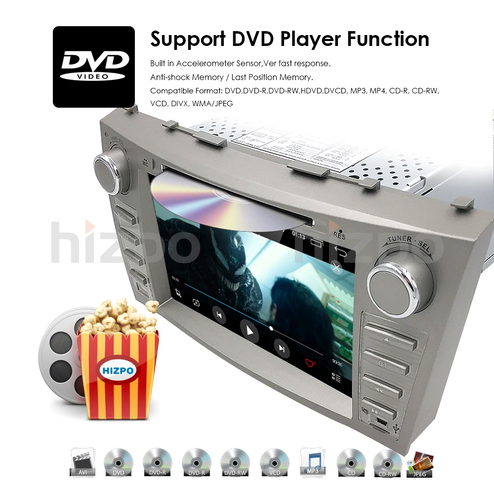 Android 9,0 ips автомобильный DVD для TOYOTA CAMRY V40 AURION Master DSP v40 2007-11 авто радио с google play