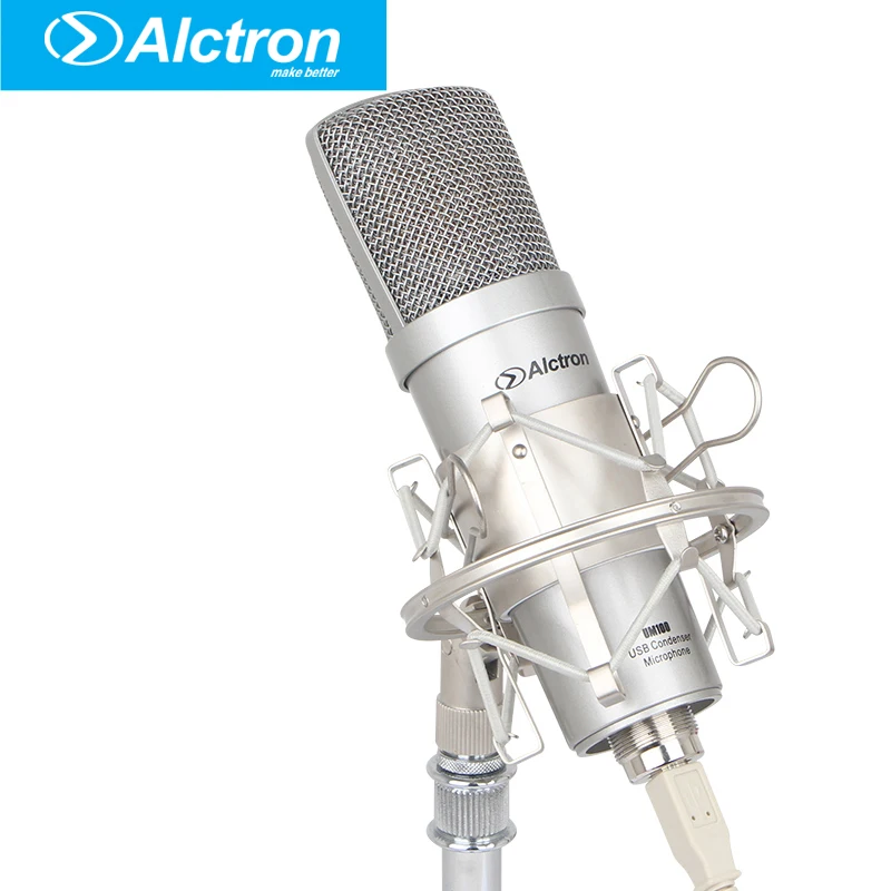 Alctron UM100 профессиональный микрофон записи PRO USB конденсаторный Компьютер студии |