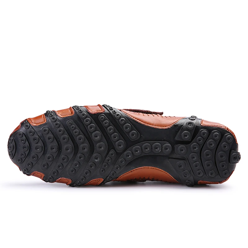 Мужская повседневная кожаная обувь новинка 2017 модные мужские лоферы для