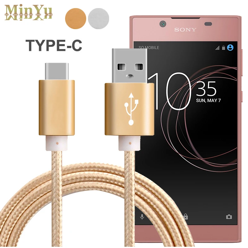 1 метр USB 3 Type C кабель для синхронизации и зарядки данных Sony Xperia L1 XA1 Ultra XZs XZ Premium X