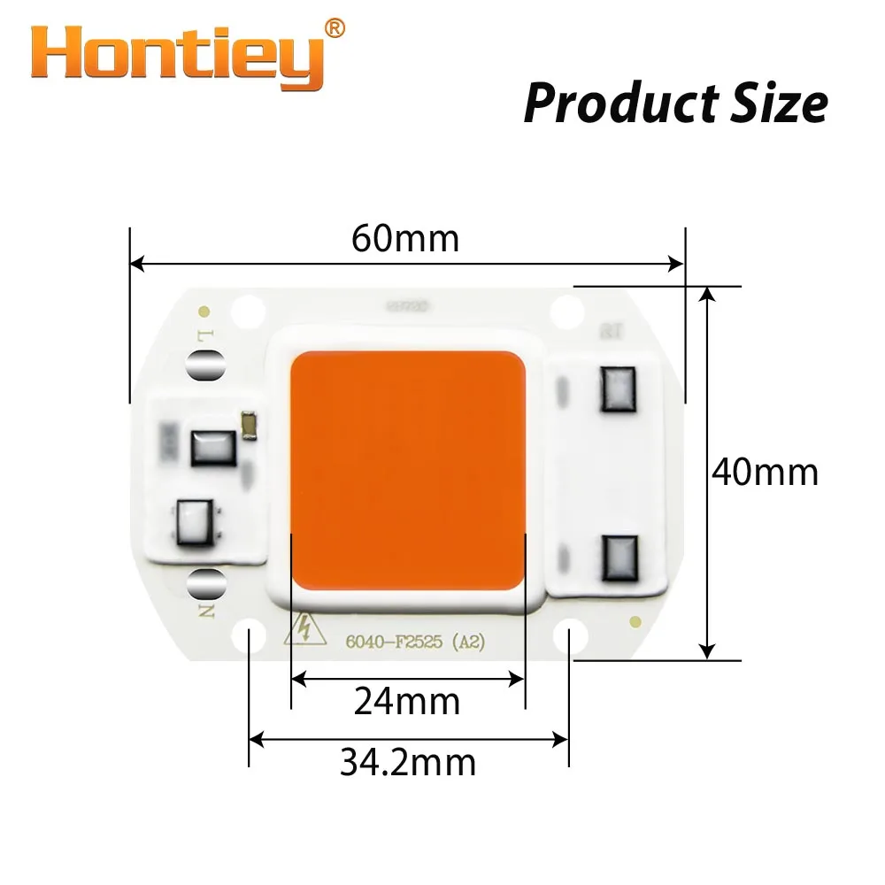 Hontiey LED COB теплый белый 220 в 110 В Smart IC нет необходимости драйвере 20 Вт 30 50 уличное