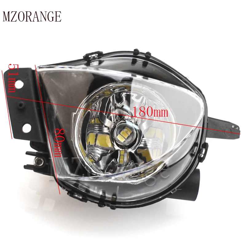 LED Fog Lights For BMW E90 E91 3 Series 325 328 335 2005 2006 2007 2008 Clear fog lamp DRL fog light foglights
