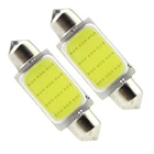 YSY 50 шт. белый 31 мм36 мм39 мм41 мм COB 12SMD 12 Светодиодный 1,5 Вт LED гирлянда для автомобиля Светодиодный лампа гирлянда для внутреннего купола светильник