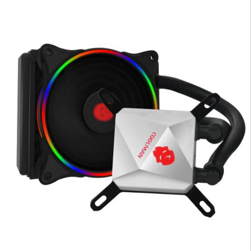 Интегрированный RGB Silent Процессор водяного охлаждения радиатора комплект 120 мм