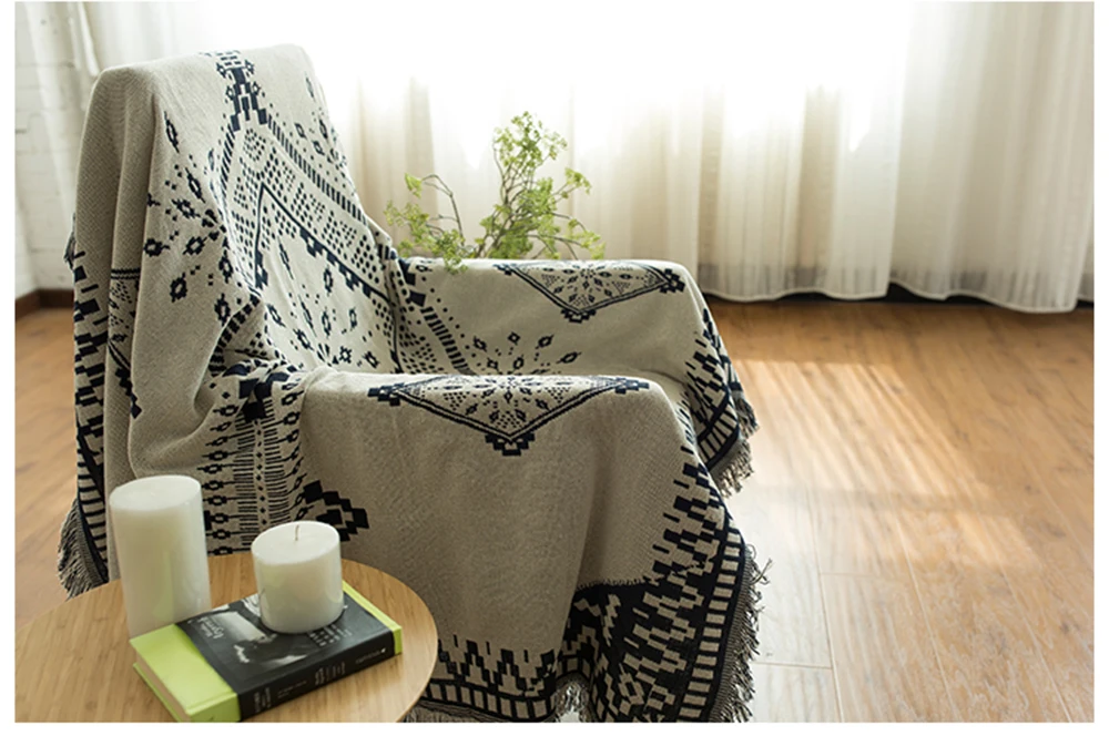 ESSIE HOME темно синяя белая искусственная кожа для дивана гостиной спальни коврик