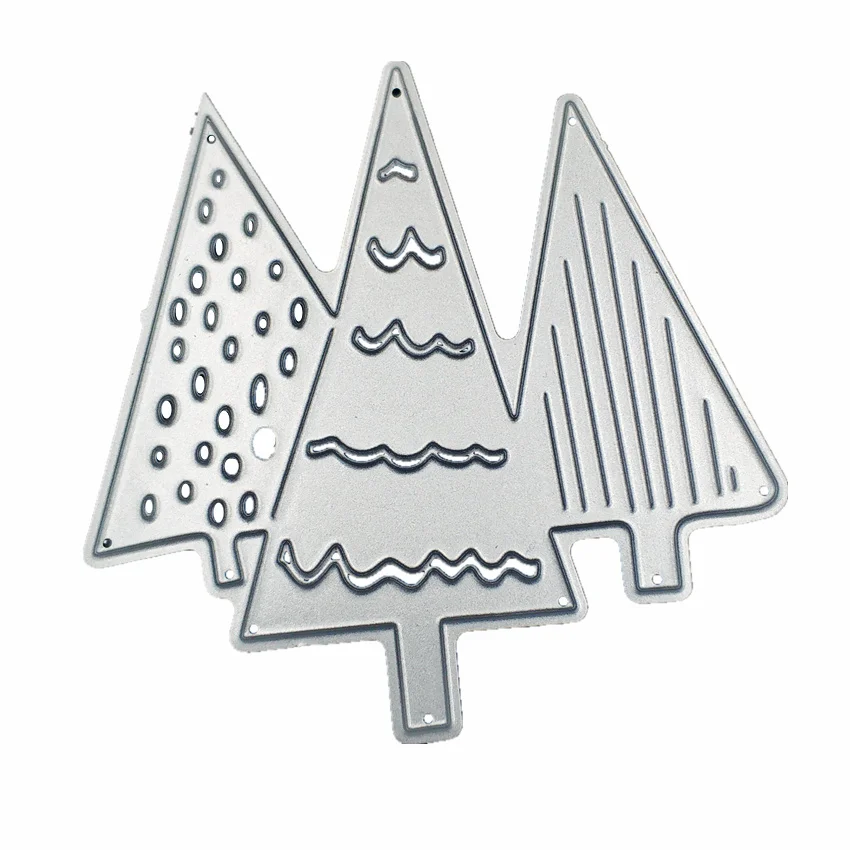 (8 2x8 1) см Merry Рождество дерево металлический трафарет для DIY Скрапбукинг