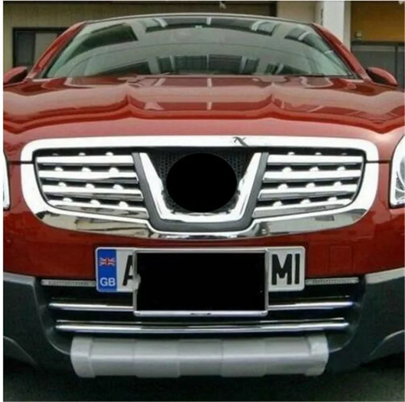 Крышка хромированный ABS Пластик решетка Накладка для Nissan Qashqai j10 2007 2008 2009 2010 2011 2012 2013 14 стайлинга автомобилей