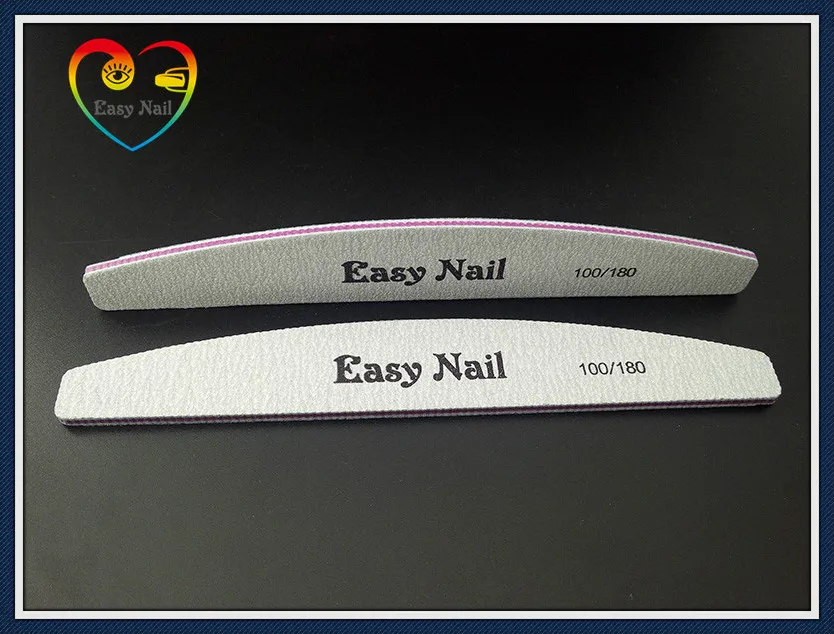 EasyNail 5 шт./лот пилочки для ногтей Zebra моющиеся двухсторонние наждачные 100/180 Грит