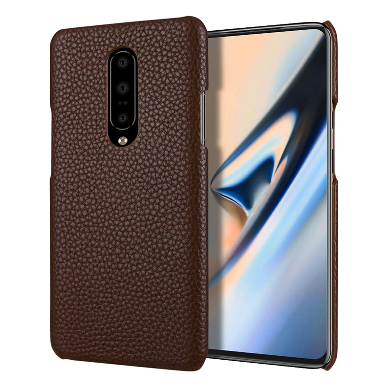 Для OnePlus 7 Pro 6T чехол для бизнеса из натуральной коровьей кожи матовый жесткий