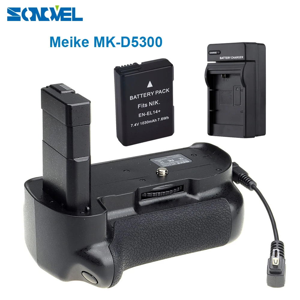 Meike MK D5300 мульти мощность Вертикальная камера батарейный блок для Nikon D3300 с EN EL14