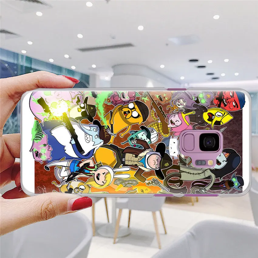 "Время приключений" Beemo Джейк чехол для телефона для samsung Galaxy S10e S10 плюс S7 S8 S9 Plus Note 8 9 M10 M20 M30 жесткий чехол Coque