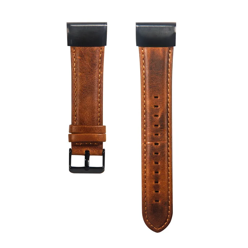 Crazy Horse Leather Band Wristband For Garmin Fenix 3/Fenix 3 HR/Fenix 5X Quick Release 5x Fit Strap 22mm | Наручные часы