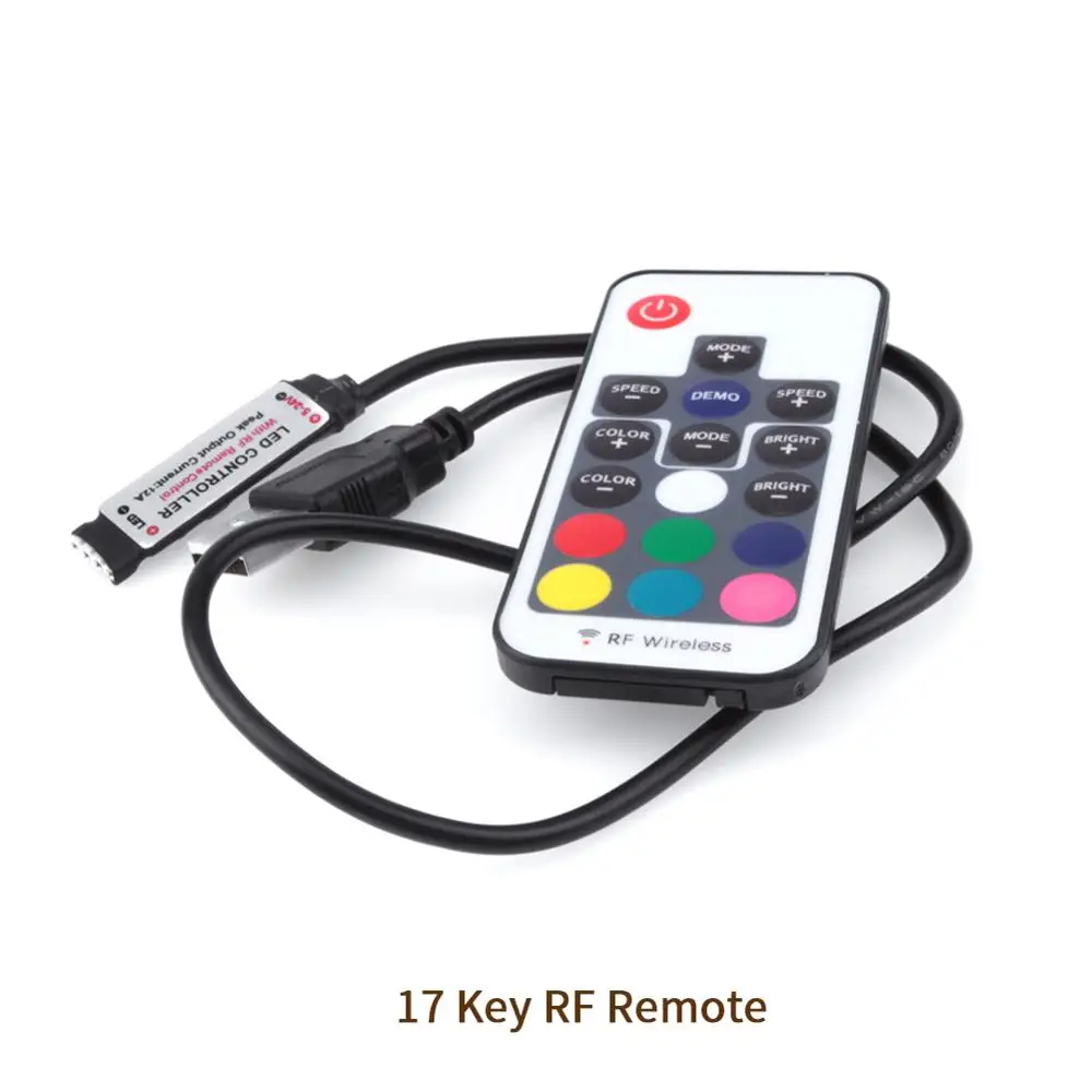 RF беспроводной контроллер 3KEY 17KEY IR 24KEY пульт дистанционного управления для DC 5V USB