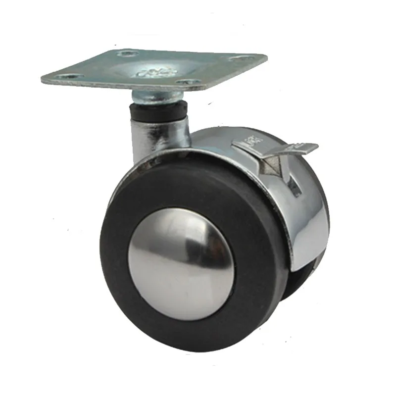 Бесплатная доставка бесшумное колесо из цинкового сплава 2 дюйма офисное кресло