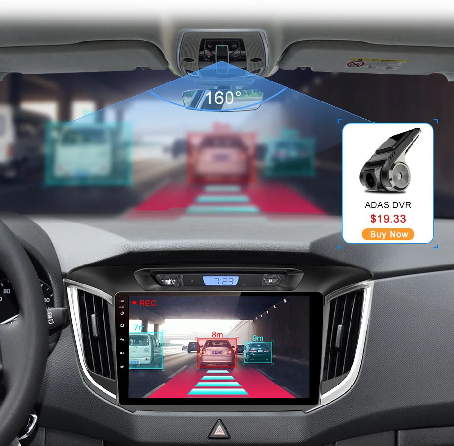 Junsun 2G+ 3 2G Android 8,1 4G Автомобильный dvd Радио мультимедийный плеер gps навигация для hyundai ix25 creta- 2din стерео хедуни