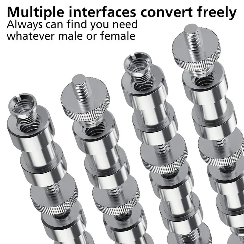 Camera Screw 21 Pcs 1/4 Inch 3/8 Converter Threaded Screws 1/4inch Hot Shoe Adapter Mount Ball Head Set Camera/Tr | Электроника