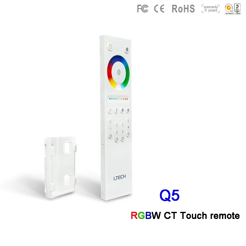 LTECH Q2/Q4/Q5 Wireless CT/RGBW/RGBW CT Touch Remote 4 Zones 2.4GHz RF Signal Led Controller For strip Lights Tape | Лампы и освещение