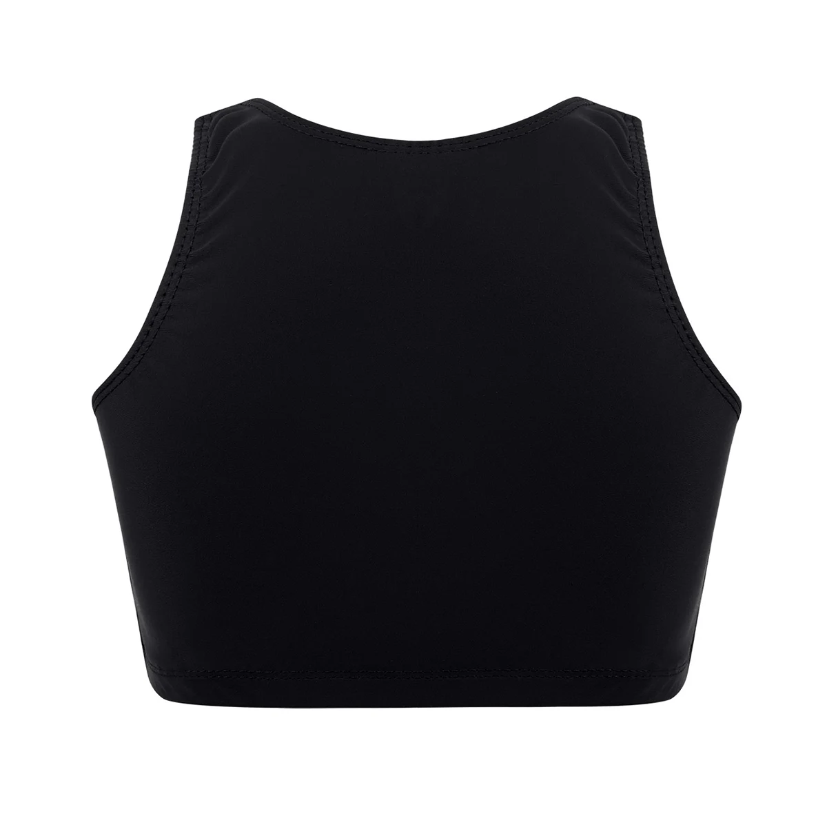 Детский укороченный топ IIXPIN для девочек танцевальные костюмы однотонные майки