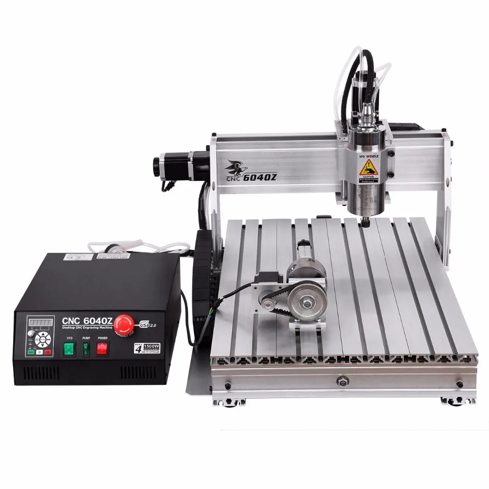 USB! CNC 6040 4 оси 1500 Вт маршрутизатор cnc гравер/cnc гравировальный фрезерный и