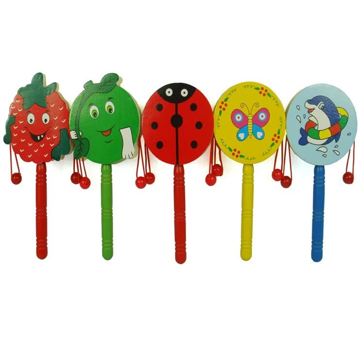 Деревянные игрушки для детей дошкольного возраста деревянная погремушка