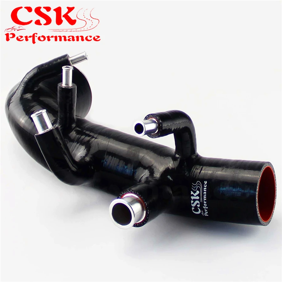 Силиконовый Впускной шланг Turbo для Subaru Impreza GDB EJ20 STI WRX MK 7 ~ 8 черный |